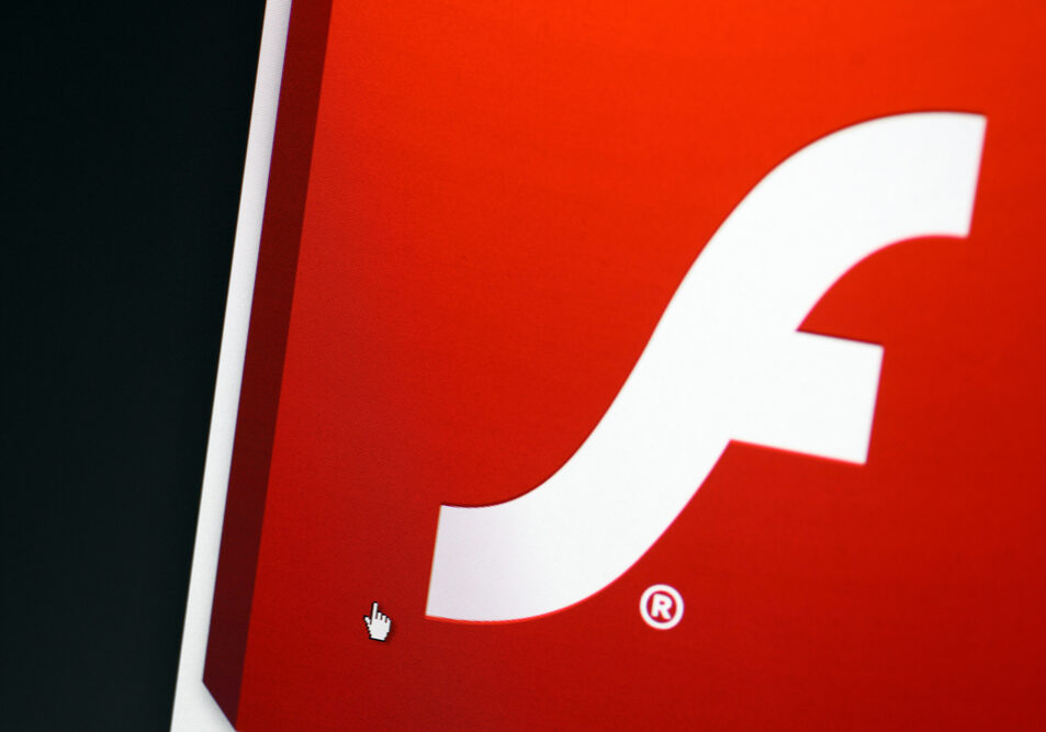 Bucharest, Romania - March 9, 2013: Adobe Flash logo is displayed on a computer screen. Adobe Flash is a multimedia and software platformby Adobe Systems.
